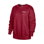 USC Trojans Women's Nike Cardinal NSW Fleece Oversized Crew Neck Sweatshirt
